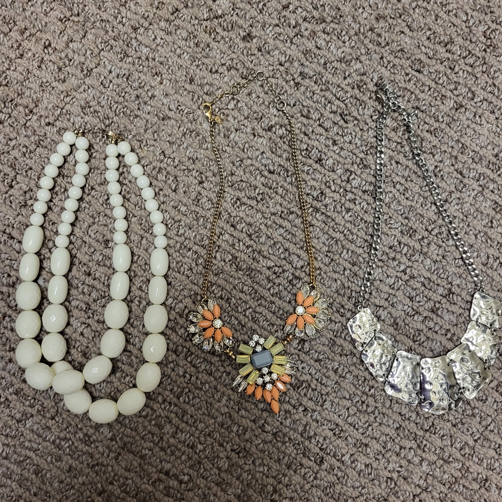 J. Crew statement necklaces
